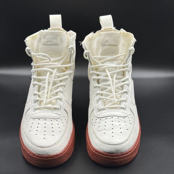 Nike SF Air Force 1 Mid 'Red Ivory' - Picture 3 of 11